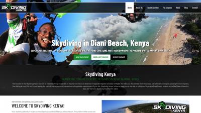 Skydiving Kenya – Profesionalna web-stranica za padobranski centar u Keniji