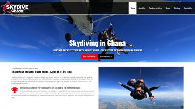 Skydive Ghana – Izrada profesionalne web-stranice za Skydive Ghana