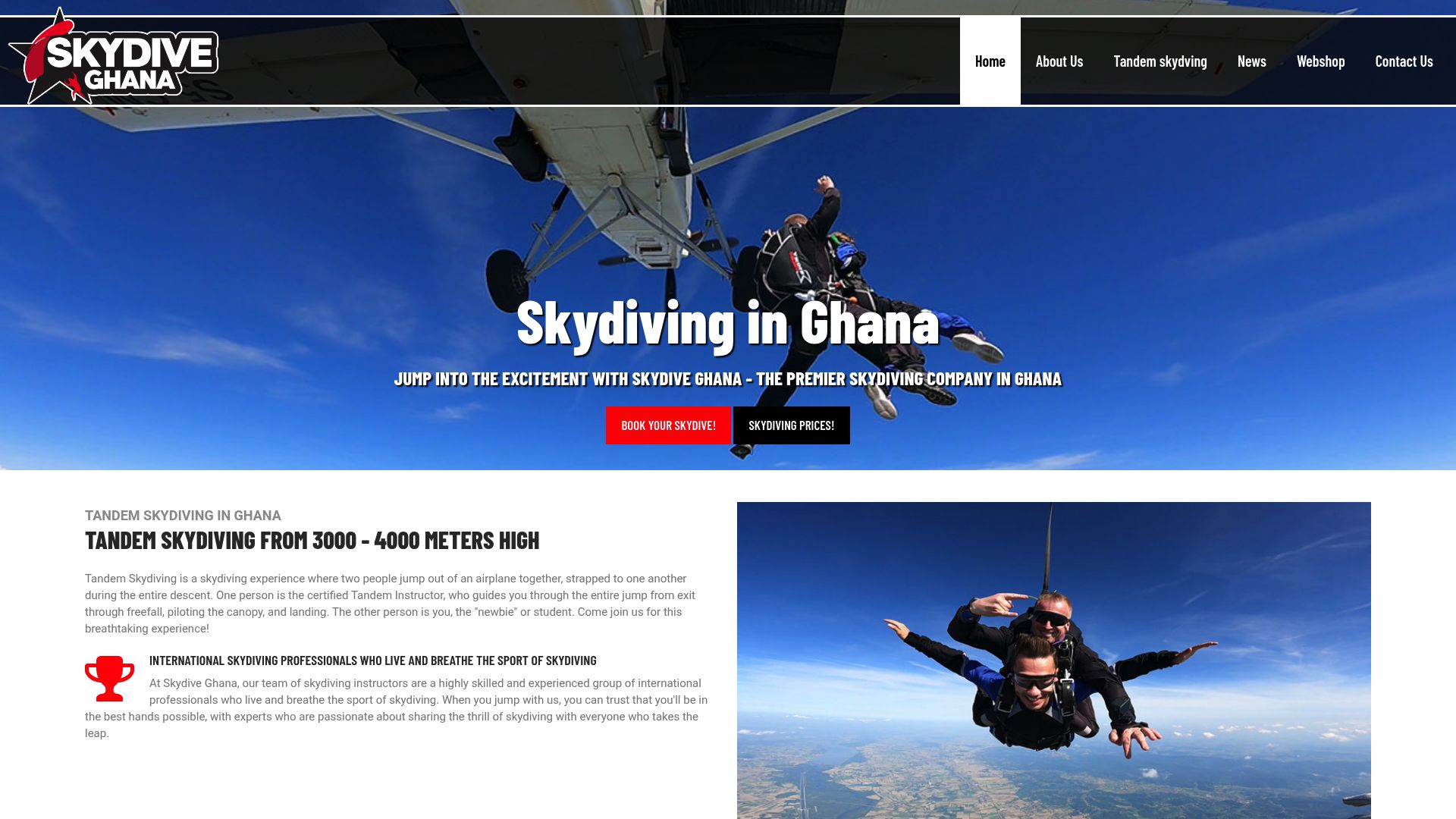skydive ghana