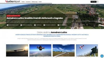 Lučko Airport – Izrada profesionalne web-stranice o Aerodromu Lučko